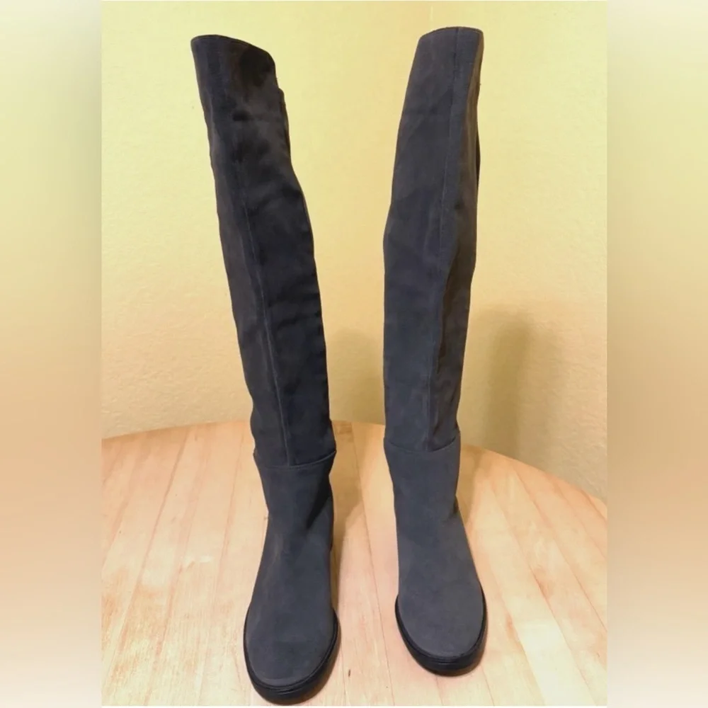 Blondo Danny Gray Suede Waterproof Over The Knee Boots NWOT Size 10